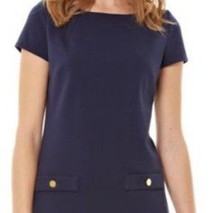 Lilly Pulitzer Layton Short Sleeve Navy Dress